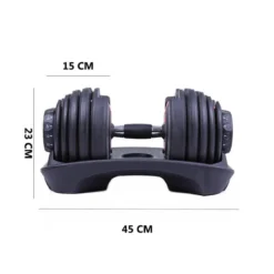 OZIO FITNESS 2 Mancuernas Ajustables Power 2,5-24 Kg (Par) Con Base De Almacenamiento -Fitness cardio Ventas 2 mancuernas ajustables power 25 24 kg par con base de almacenamiento 3