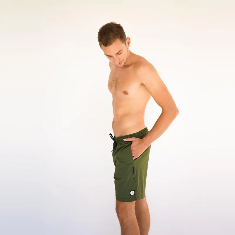 Bañador Corto Sostenible Hombre Poliamida Fitplanet Seaturtle Verde 4 Bañador Corto Sostenible Hombre Poliamida Fitplanet Seaturtle Verde - Imagen 2