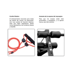 Banco Abdominales Musculación Fitness Tech Con Bandas Resistencia 9 Banco Abdominales Musculación Fitness Tech Con Bandas Resistencia -Fitness cardio Ventas banco abdominales musculacion fitness tech con bandas resistencia 2