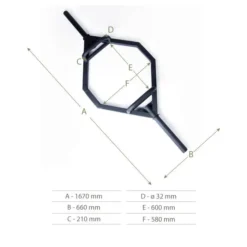 BOXPT EQUIPMENT Barra Hexagonal Powder Coated BOXPT Negra 11 BOXPT EQUIPMENT Barra Hexagonal Powder Coated BOXPT Negra -Fitness cardio Ventas barra hexagonal powder coated boxpt negra 4