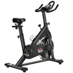 Bicicleta Estática Con Volante 10 Kg HOMCOM 110x57x114 Cm Negro