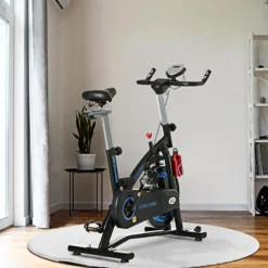 Bicicleta Estática Con Volante Inercia 10 Kg HOMCOM 47x120x117 Cm Azul -Fitness cardio Ventas bicicleta estatica con volante inercia 10 kg homcom 47x120x117 cm azul 1