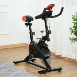 Bicicleta Estática HOMCOM Negro Y Rojo 85x46x114 Cm -Fitness cardio Ventas bicicleta estatica homcom negro y rojo 85x46x114 cm 1
