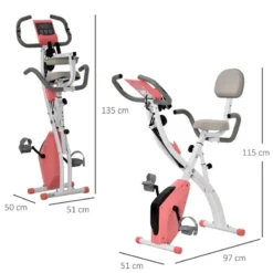 Bicicleta Estática HOMCOM Rosa 97x51x115 Cm Acero Abs Pvc 7 Bicicleta Estática HOMCOM Rosa 97x51x115 Cm Acero Abs Pvc -Fitness cardio Ventas bicicleta estatica homcom rosa 97x51x115 cm acero abs pvc 2