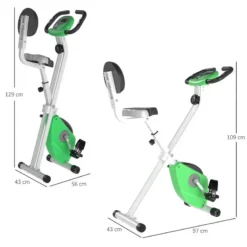 Bicicleta Estática HOMCOM Verde 43x97x109 Cm Acero Abs Pvc 7 Bicicleta Estática HOMCOM Verde 43x97x109 Cm Acero Abs Pvc -Fitness cardio Ventas bicicleta estatica homcom verde 43x97x109 cm acero abs pvc 2