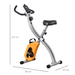 Bicicleta Estática Plegable Y Ajustable HOMCOM 86x47x112 Cm Naranja 7 Bicicleta Estática Plegable Y Ajustable HOMCOM 86x47x112 Cm Naranja -Fitness cardio Ventas bicicleta estatica plegable y ajustable homcom 86x47x112 cm naranja 2
