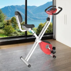 Bicicleta Para Ejercicios De Forma X HOMCOM Rojo 43x97x109 Cm -Fitness cardio Ventas bicicleta para ejercicios de forma x homcom rojo 43x97x109 cm 1