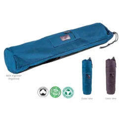 STAYOGA Bolsa Porta Esterilla Yoga Jeans Gris Algodón Orgánico -Fitness cardio Ventas bolsa porta esterilla yoga jeans gris algodon organico 2