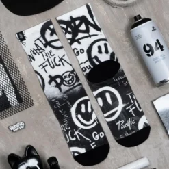 PACIFIC And CO Calcetin Running Con Tejido Coolmax Unisex Acid BW, Sublimado Multicolor 9 PACIFIC And CO Calcetin Running Con Tejido Coolmax Unisex Acid BW, Sublimado Multicolor -Fitness cardio Ventas calcetin running con tejido coolmax unisex acid bw sublimado multicolor 3