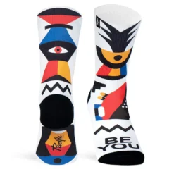 PACIFIC And CO Calcetin Running Con Tejido Coolmax Unisex Be You, Sublimado Multicolor