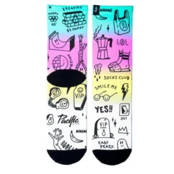 PACIFIC And CO Calcetin Running Con Tejido Coolmax Unisex Smile Club, Sublimado Multicolor 7 PACIFIC And CO Calcetin Running Con Tejido Coolmax Unisex Smile Club, Sublimado Multicolor -Fitness cardio Ventas calcetin running con tejido coolmax unisex smile club sublimado multicolor 2