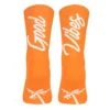 PACIFIC And CO Calcetin Running Unisex Good Vibes, Tricotado Color Naranja -Fitness cardio Ventas calcetin running unisex good vibes tricotado color naranja