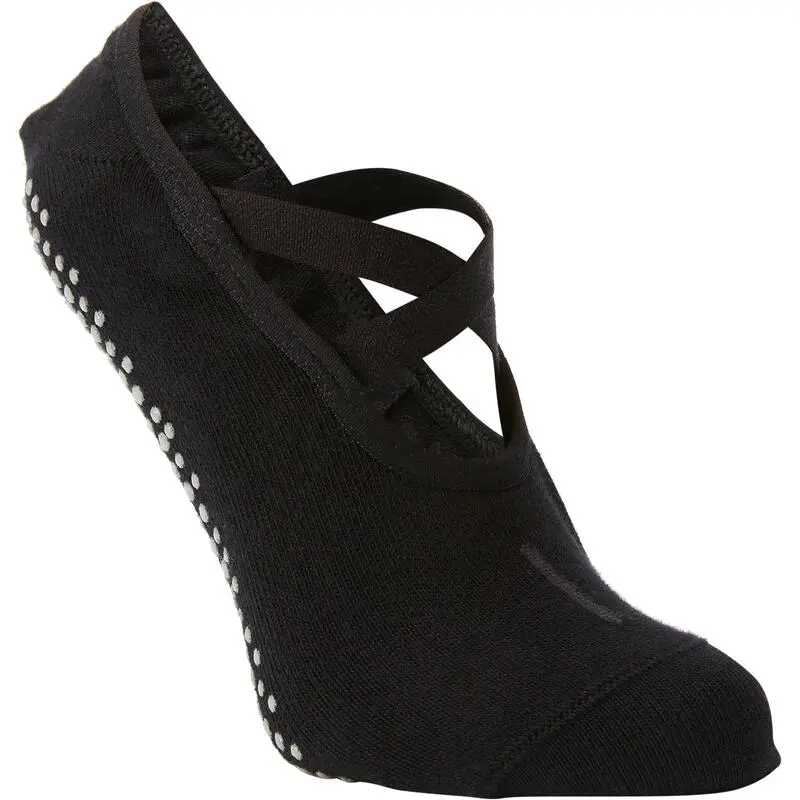 Domyos Calcetines Antideslizantes Pilates Bailarinas Negro 3 Domyos Calcetines Antideslizantes Pilates Bailarinas Negro