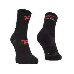 Calcetines Medianos Con Refuerzo Para Correr Fyke De Color Negro