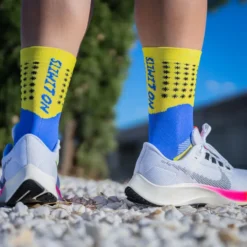 KAMUABU CALCETINES "NO LIMITS" AMARILLO/AZUL DE RUNNING -Fitness cardio Ventas calcetines no limits amarilloazul de running 4
