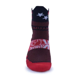 CALCETINES RUNNING TOBILLEROS #COMOUNACABRA Unisex KAMUABU Rojo/negro -Fitness cardio Ventas calcetines running tobilleros comounacabra unisex kamuabu rojonegro 2