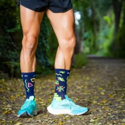 KAMUABU Calcetines "XXO" AZUL De Running (1 HILO) -Fitness cardio Ventas calcetines xxo azul de running 1 hilo 3