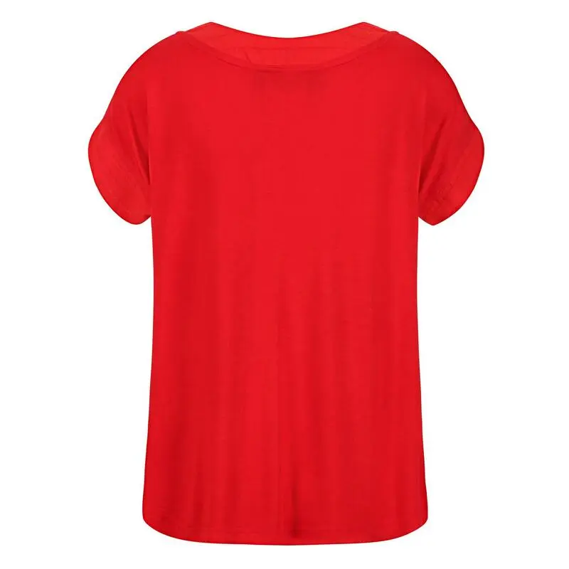 Regatta Camiseta Adine De Rayas Para Mujer Rojo Real 4 Regatta Camiseta Adine De Rayas Para Mujer Rojo Real - Imagen 2