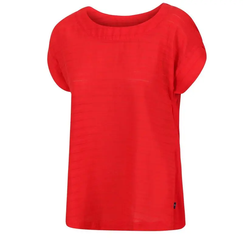 Regatta Camiseta Adine De Rayas Para Mujer Rojo Real 6 Regatta Camiseta Adine De Rayas Para Mujer Rojo Real - Imagen 4