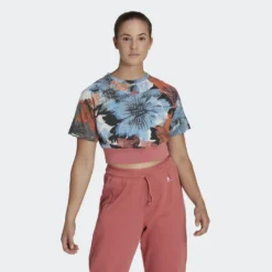 ADIDAS Camiseta Allover Print Cropped