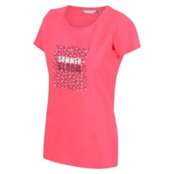 Regatta Camiseta Breezed II Floral Para Mujer Rosa Tropical -Fitness cardio Ventas camiseta breezed ii floral para mujer rosa tropical 3
