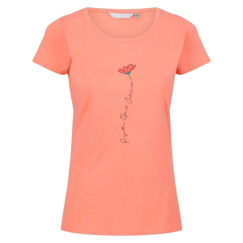 Regatta Camiseta Breezed II Para Mujer Coral Fusión 3 Regatta Camiseta Breezed II Para Mujer Coral Fusión