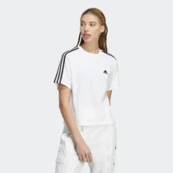 ADIDAS Camiseta Corta Essentials Single Jersey 3 Bandas 13 ADIDAS Camiseta Corta Essentials Single Jersey 3 Bandas -Fitness cardio Ventas camiseta corta essentials single jersey 3 bandas 5