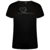 Dare 2b Camiseta Crystallize Corazón Para Mujer Negro -Fitness cardio Ventas camiseta crystallize corazon para mujer negro