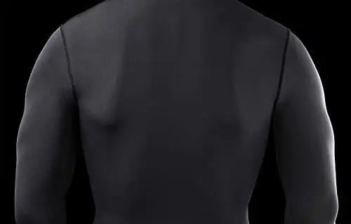 POWERLAYER Camiseta De Compresión Manga Larga Con Cuello Alto Para Hombre 5 POWERLAYER Camiseta De Compresión Manga Larga Con Cuello Alto Para Hombre - Imagen 3