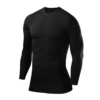 POWERLAYER Camiseta De Compresion Manga Larga Con Cuello Redondo Para Hombre -Fitness cardio Ventas camiseta de compresion manga larga con cuello redondo para hombre