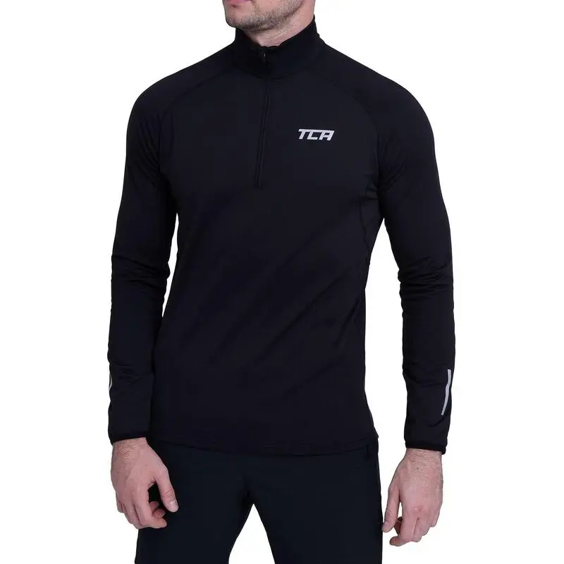 TCA Camiseta De Invierno Con Media Cremallera Para Hombre 3 TCA Camiseta De Invierno Con Media Cremallera Para Hombre