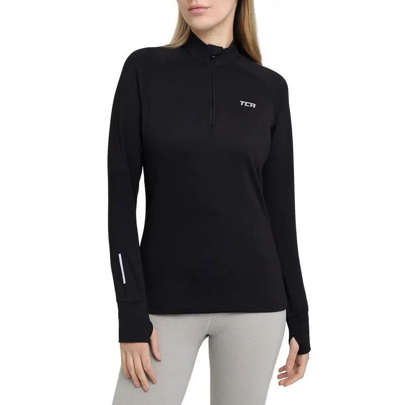 TCA Camiseta De Invierno Con Media Cremallera Para Mujer 3 TCA Camiseta De Invierno Con Media Cremallera Para Mujer