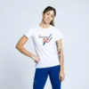 THE RUNNING REPUBLIC Camiseta De Manga Corta De Hilo SEAQUAL Barcelona 92 De Mujer TRR Blanca -Fitness cardio Ventas camiseta de manga corta de hilo seaqual barcelona 92 de mujer trr blanca