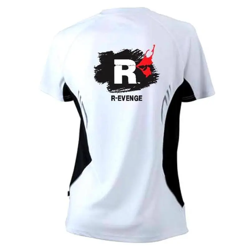 R-EVENGE Camiseta De Manga Corta Hombre Fitness Running Cardio Blanco 4 R-EVENGE Camiseta De Manga Corta Hombre Fitness Running Cardio Blanco - Imagen 2