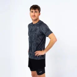 THE RUNNING REPUBLIC Camiseta De Manga Corta Running De Poliéster Reciclado Hombre TRR Negra -Fitness cardio Ventas camiseta de manga corta running de poliester reciclado hombre trr negra 1