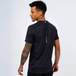 THE RUNNING REPUBLIC Camiseta De Manga Corta Running Ligera De Poliéster Reciclado Hombre TRR Negra -Fitness cardio Ventas camiseta de manga corta running ligera de poliester reciclado hombre trr negra 2