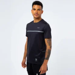 THE RUNNING REPUBLIC Camiseta De Manga Corta Running Ligera De Poliéster Reciclado Hombre TRR Negra -Fitness cardio Ventas camiseta de manga corta running ligera de poliester reciclado hombre trr negra 3