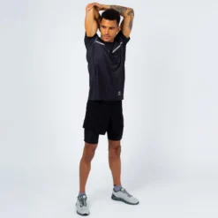 THE RUNNING REPUBLIC Camiseta De Manga Corta Running Ligera De Poliéster Reciclado Hombre TRR Negra -Fitness cardio Ventas camiseta de manga corta running ligera de poliester reciclado hombre trr negra 4