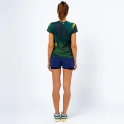 THE RUNNING REPUBLIC Camiseta De Manga Corta Running Poliéster Reciclado Mujer TRR Verde Y Azul 9 THE RUNNING REPUBLIC Camiseta De Manga Corta Running Poliéster Reciclado Mujer TRR Verde Y Azul -Fitness cardio Ventas camiseta de manga corta running poliester reciclado mujer trr verde y azul 2