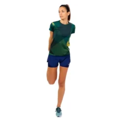 THE RUNNING REPUBLIC Camiseta De Manga Corta Running Poliéster Reciclado Mujer TRR Verde Y Azul 11 THE RUNNING REPUBLIC Camiseta De Manga Corta Running Poliéster Reciclado Mujer TRR Verde Y Azul -Fitness cardio Ventas camiseta de manga corta running poliester reciclado mujer trr verde y azul 4