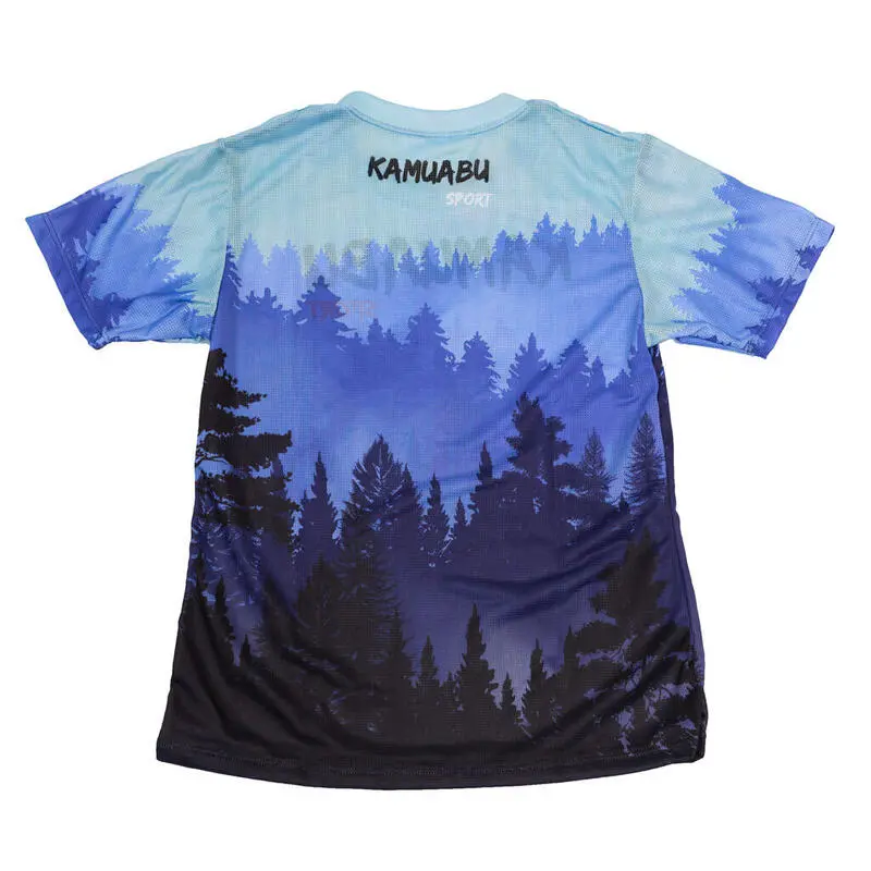 CAMISETA DE RUNNING #BOSQUE Para MUJER - KAMUABU Color AZUL 90grs Manga Corta 4 CAMISETA DE RUNNING #BOSQUE Para MUJER - KAMUABU Color AZUL 90grs Manga Corta - Imagen 2