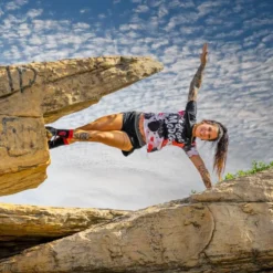 CAMISETA DE RUNNING #BROCHAZO Para MUJER - KAMUABU Multicolor 90grs 9 CAMISETA DE RUNNING #BROCHAZO Para MUJER - KAMUABU Multicolor 90grs -Fitness cardio Ventas camiseta de running brochazo para mujer kamuabu multicolor 90grs 3