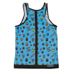 CAMISETA DE RUNNING #COMOUNACABRA Para HOMBRE - KAMUABU Azul De Tirantes -Fitness cardio Ventas camiseta de running comounacabra para hombre kamuabu azul de tirantes 1