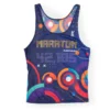 CAMISETA DE RUNNING #MARATON 2.0 RUN HOMBRE - KAMUABU Color AZUL 90grs TIRANTES -Fitness cardio Ventas camiseta de running maraton 20 run hombre kamuabu color azul 90grs tirantes