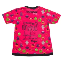 CAMISETA DE RUNNING #MONSTRUOS Para MUJER - KAMUABU Color ROSA 110grs 7 CAMISETA DE RUNNING #MONSTRUOS Para MUJER - KAMUABU Color ROSA 110grs -Fitness cardio Ventas camiseta de running monstruos para mujer kamuabu color rosa 110grs 1