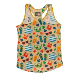 CAMISETA DE RUNNING #SANDBEACH Para MUJER - KAMUABU Color Arena De Tirantes -Fitness cardio Ventas camiseta de running sandbeach para mujer kamuabu color arena de tirantes 1