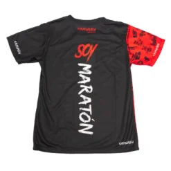 CAMISETA DE RUNNING #SOYMARATON Para HOMBRE - KAMUABU Color ROJO/NEGRO 110grs -Fitness cardio Ventas camiseta de running soymaraton para hombre kamuabu color rojonegro 110grs 1