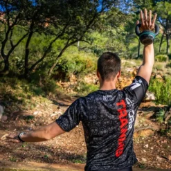 CAMISETA DE RUNNING #WORKTIME Para HOMBRE - KAMUABU Color Negra 90grs -Fitness cardio Ventas camiseta de running worktime para hombre kamuabu color negra 90grs 3