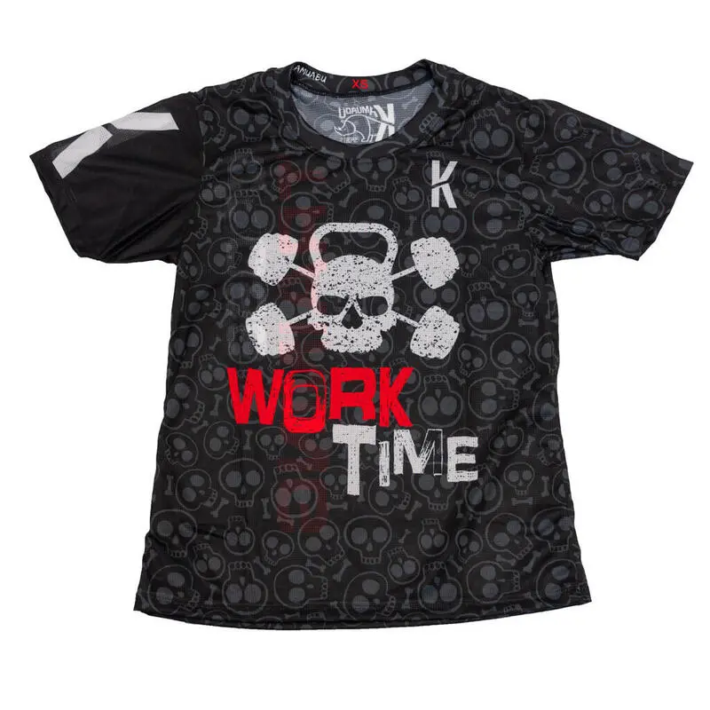 CAMISETA DE RUNNING #WORKTIME Para MUJER - KAMUABU Color Negra 90grs 3 CAMISETA DE RUNNING #WORKTIME Para MUJER - KAMUABU Color Negra 90grs
