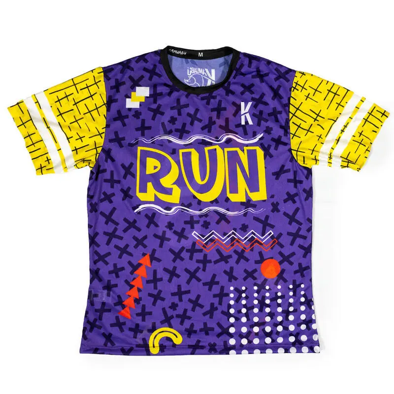 CAMISETA DE RUNNING #XXO RUN Para HOMBRE - KAMUABU Color MORADA 90grs 3 CAMISETA DE RUNNING #XXO RUN Para HOMBRE - KAMUABU Color MORADA 90grs